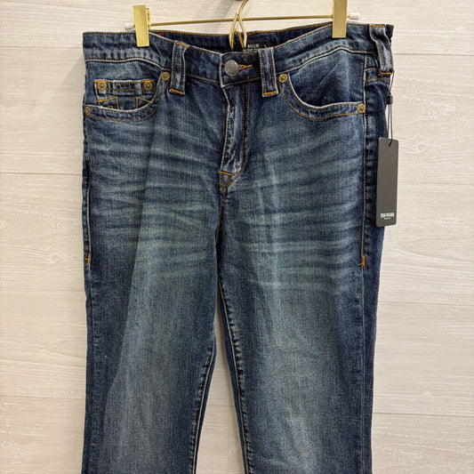 True Religion Dark Wash Billie Mid Rise Straight 30