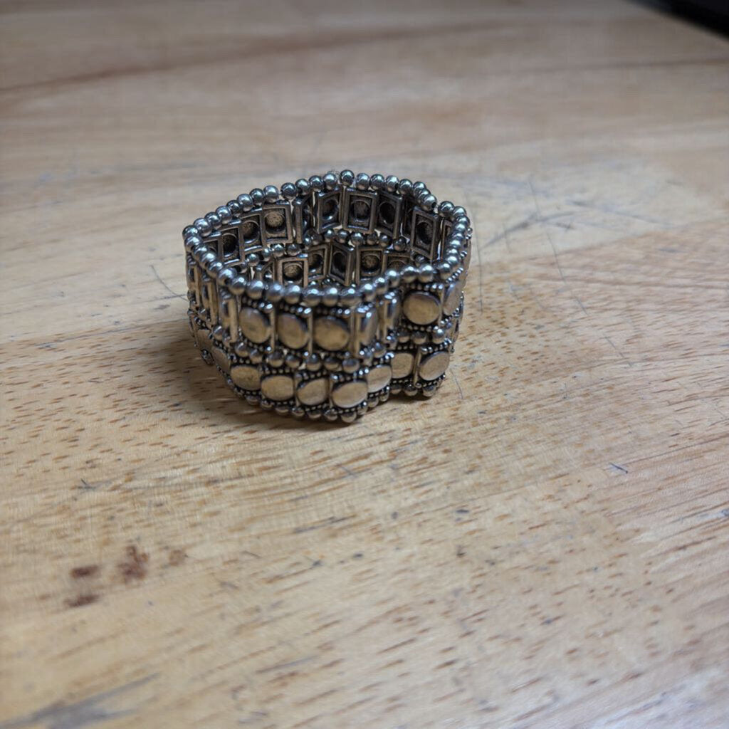 Silver Thick Stretchy Bracelet