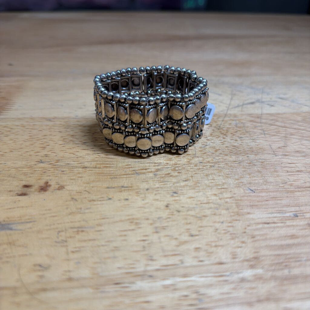 Silver Thick Stretchy Bracelet