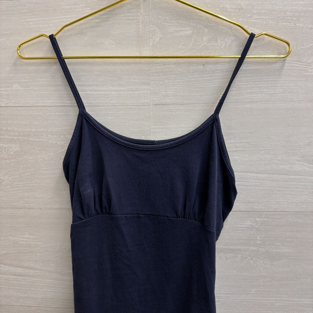 John Galt Navy Lace Up Back Tank Top Small