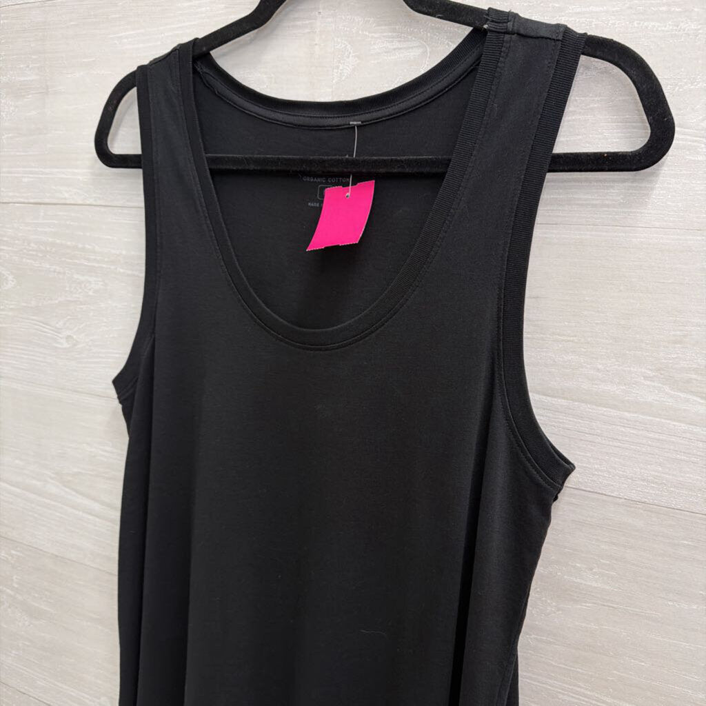 Pact Black Soft Tank Maxi Dress Medium