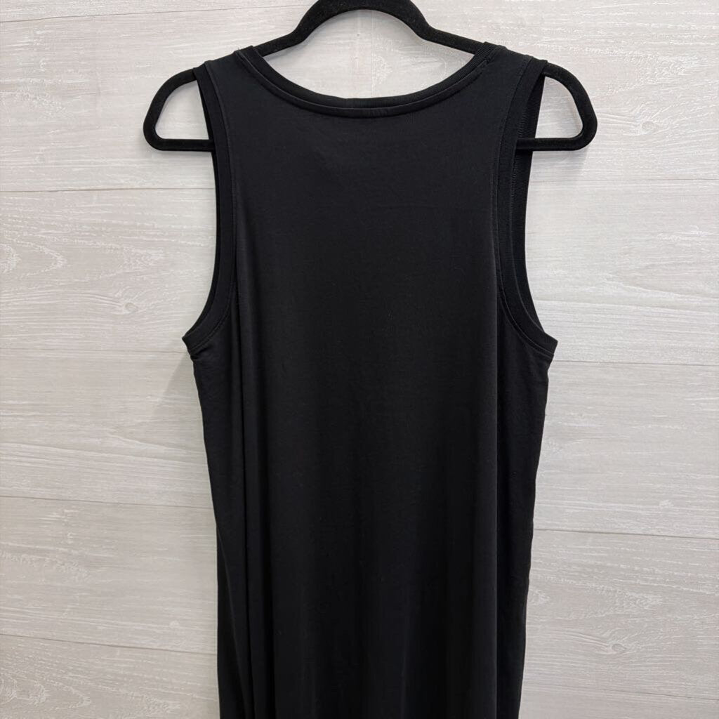 Pact Black Soft Tank Maxi Dress Medium