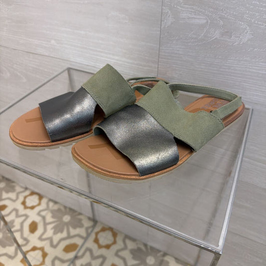 Sorel Green Ella II Slingback Sandals 8.5