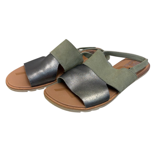 Sorel Green Ella II Slingback Sandals 8.5