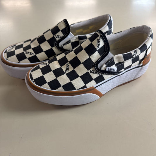 Vans Black/ White Checkerboard Stacked Slip On Sneakers 6