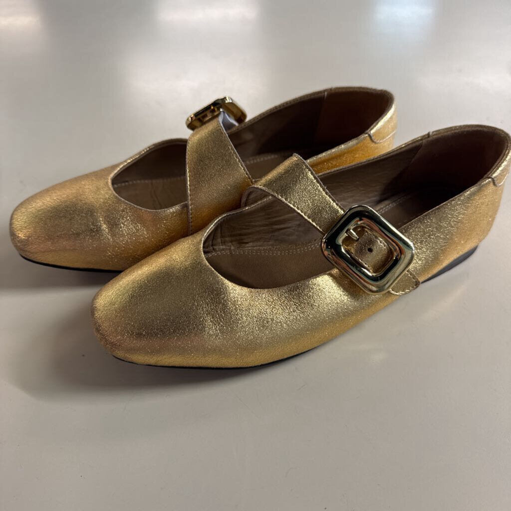 Maeve Gold Buckle Mary Jane Flats 36
