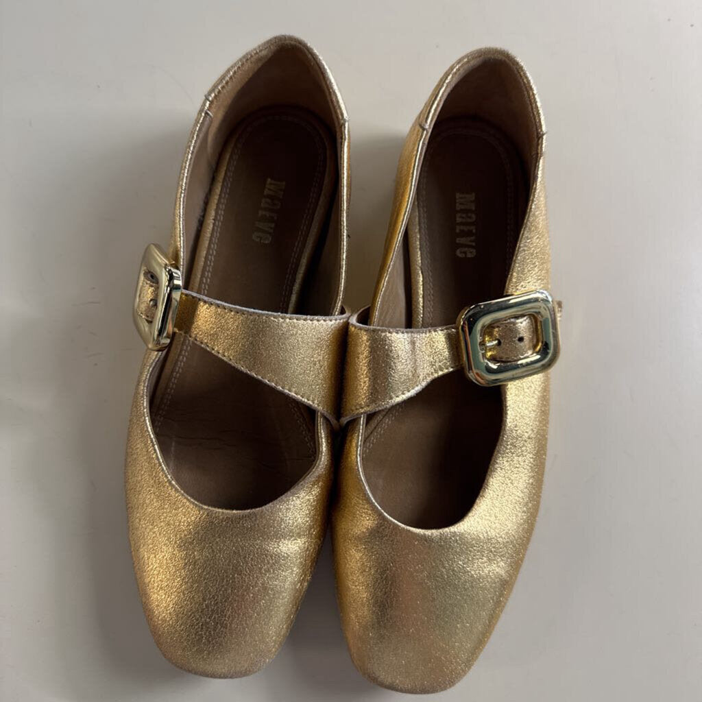 Maeve Gold Buckle Mary Jane Flats 36