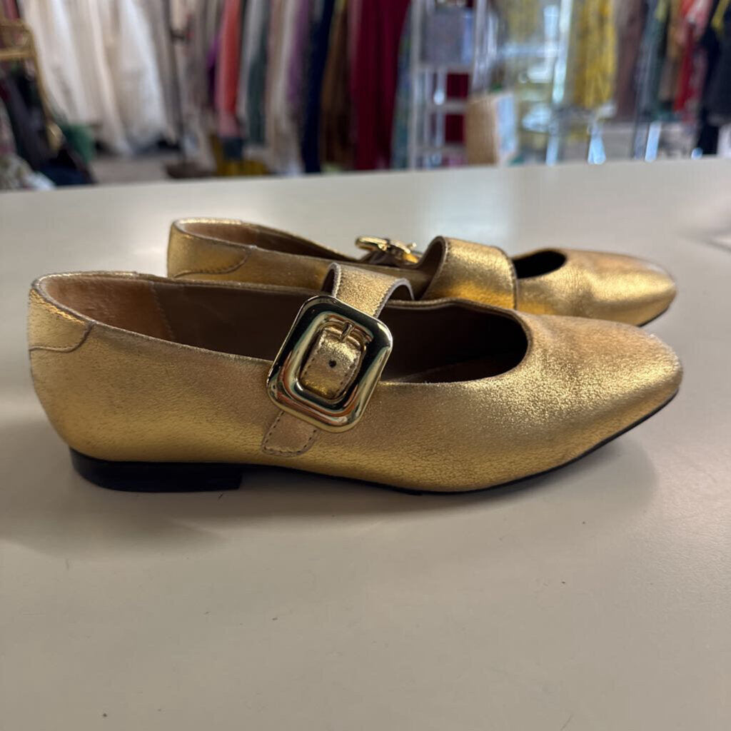Maeve Gold Buckle Mary Jane Flats 36
