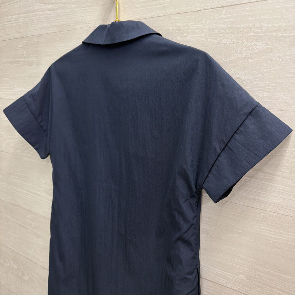 THML Navy Short Sleeve Shift Dress Extra Small