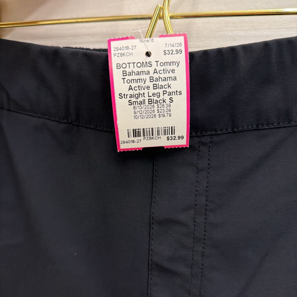 Tommy Bahama Active Black Straight Leg Pants Small