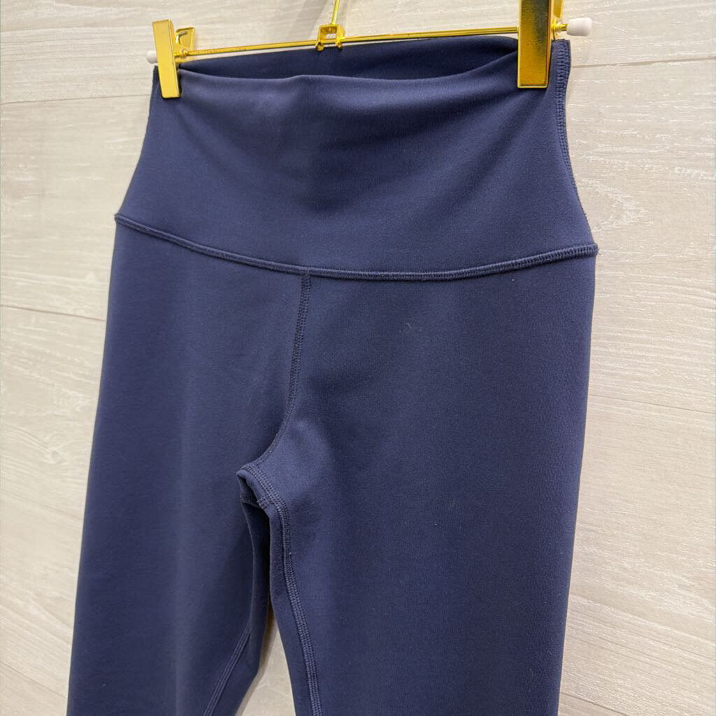 Alo Navy Full Length Leggings Extra Small