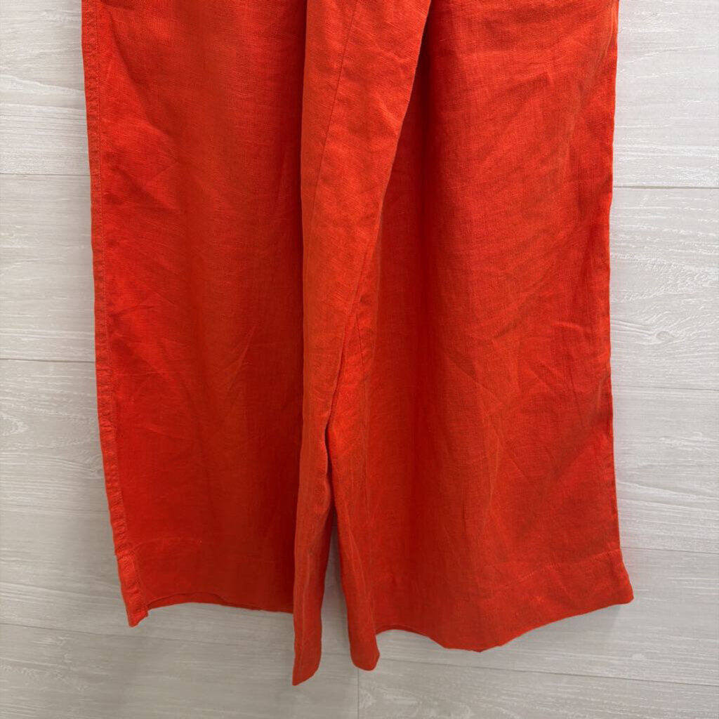 Sea Lustre Orange Wide Leg Pull On Pants Extra Small/ Small