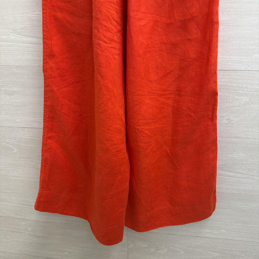 Sea Lustre Orange Wide Leg Pull On Pants Extra Small/ Small