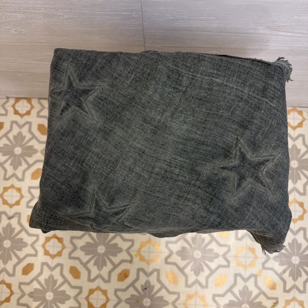 Steve Madden Grey Star Print Scarf