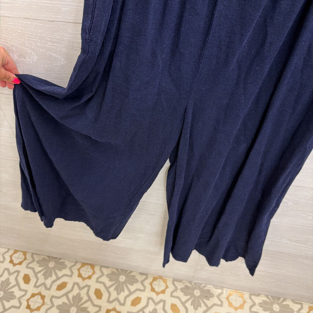 Haute Hippie Blue Wide Leg Jumpsuit Large