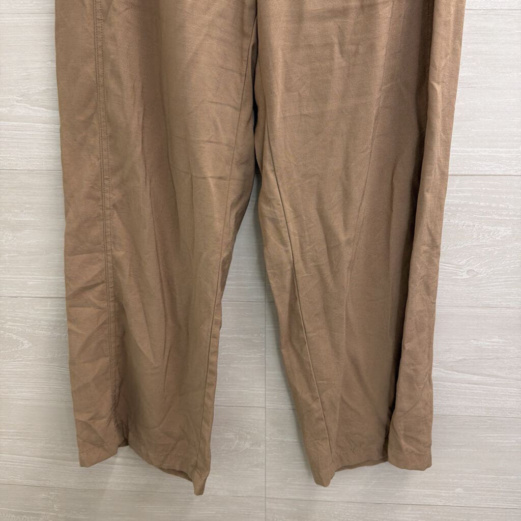 WD NY Brown Wide Leg Pull On Pants Medium
