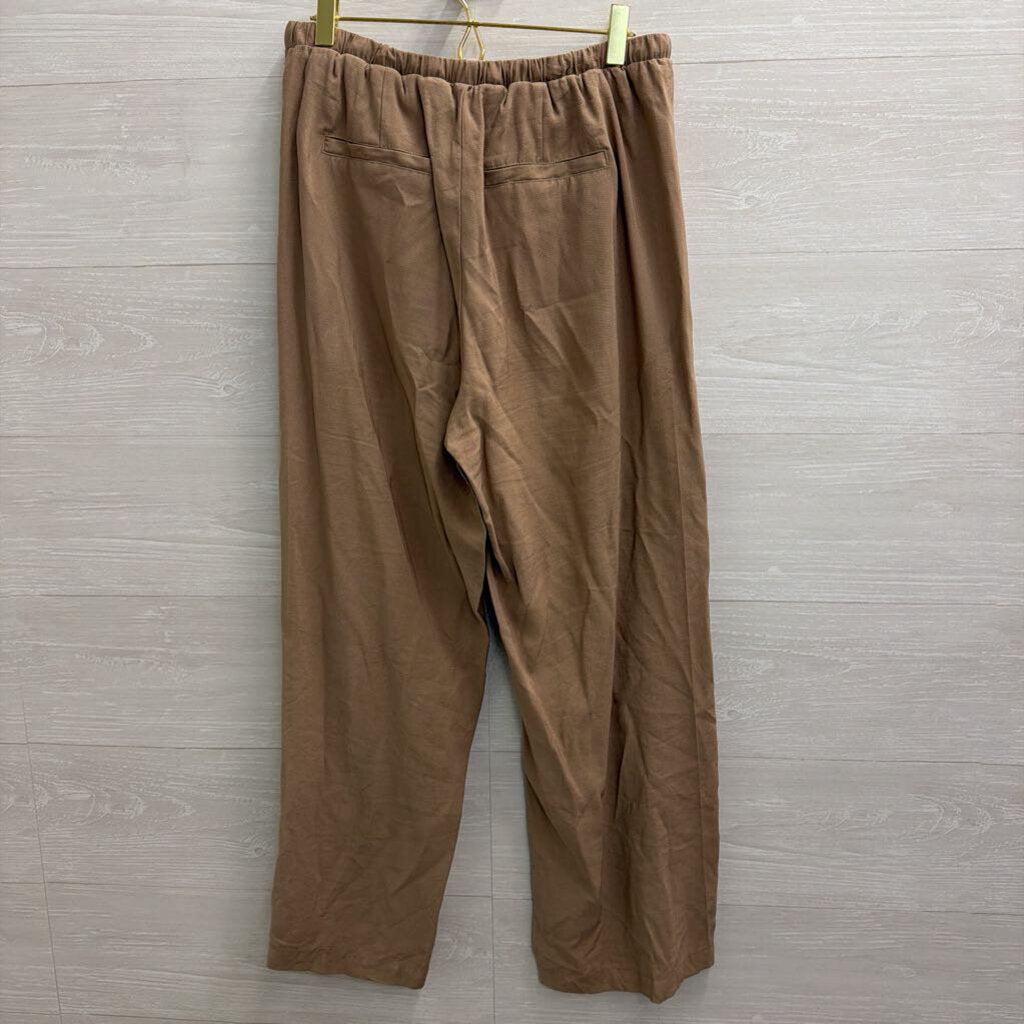 WD NY Brown Wide Leg Pull On Pants Medium