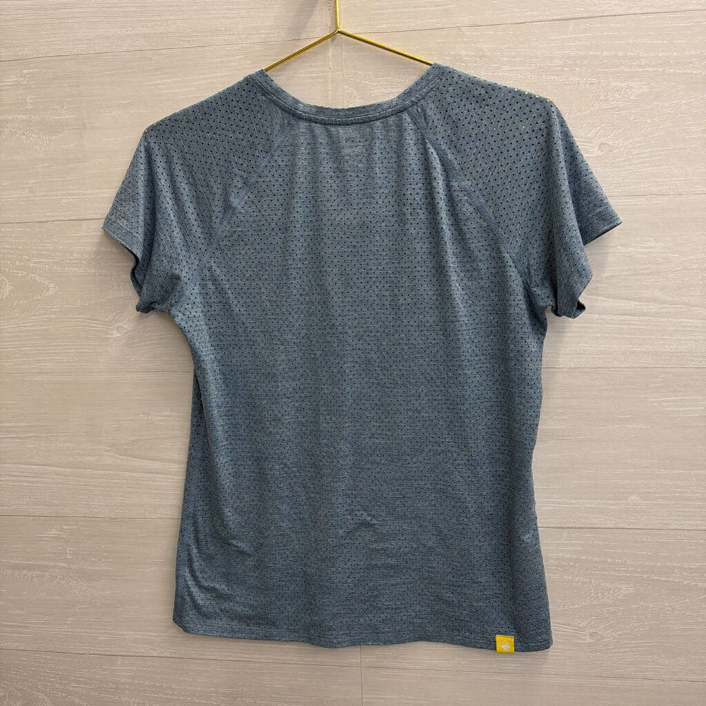 Rabbit Blue Short Sleeve Athletic Top Medium