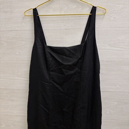 Ann Taylor Black Sleeveless Midi Dress 8