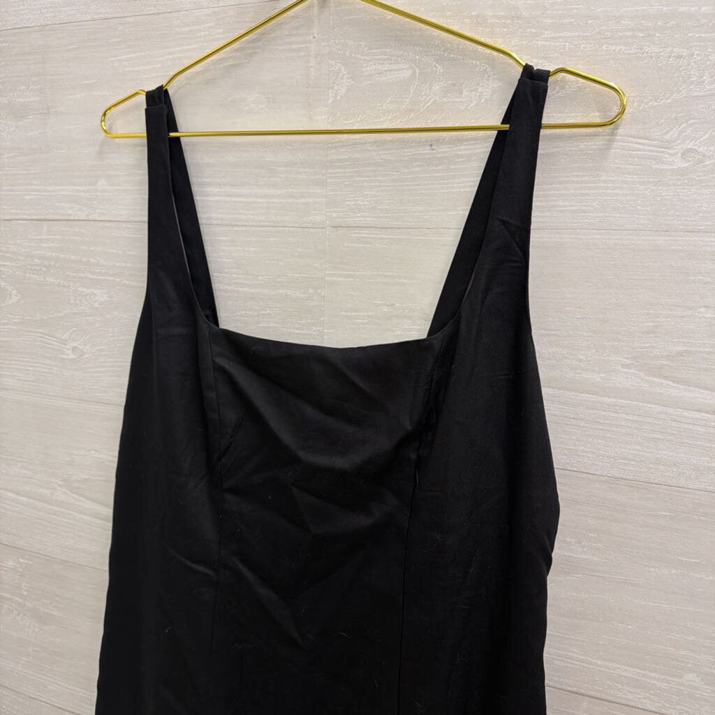 Ann Taylor Black Sleeveless Midi Dress 8