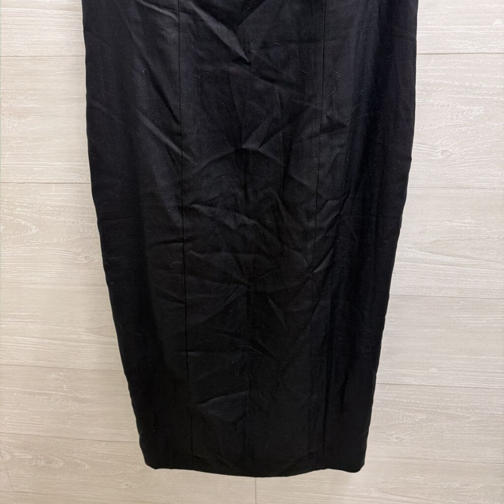 Ann Taylor Black Sleeveless Midi Dress 8