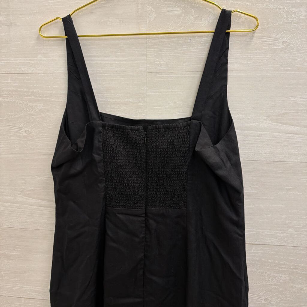 Ann Taylor Black Sleeveless Midi Dress 8