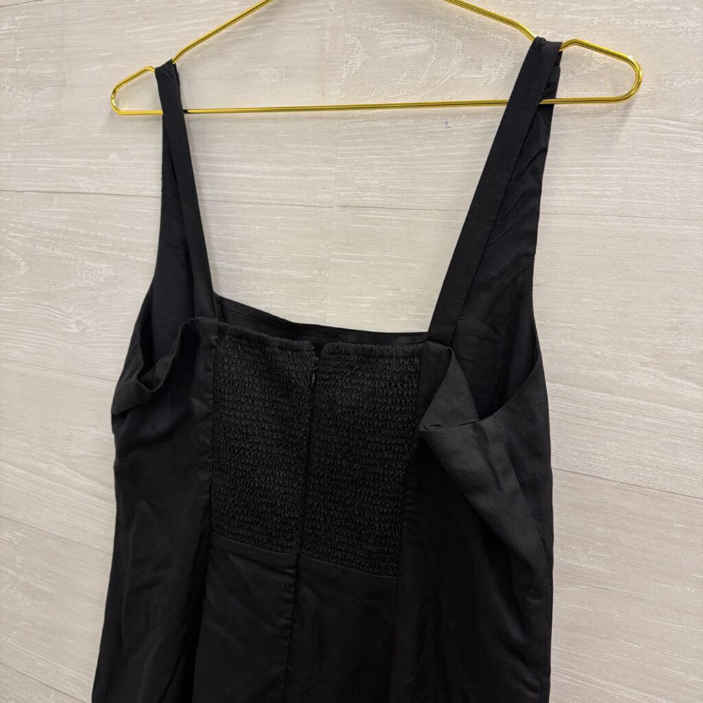 Ann Taylor Black Sleeveless Midi Dress 8