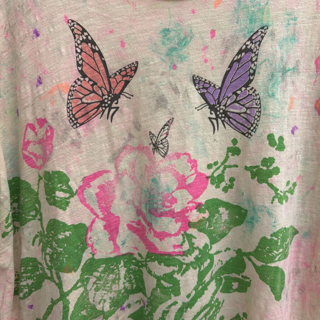 Magnolia Pearl Pink/ Multi 'Is For Lovers' Short Sleeve Tee One Size