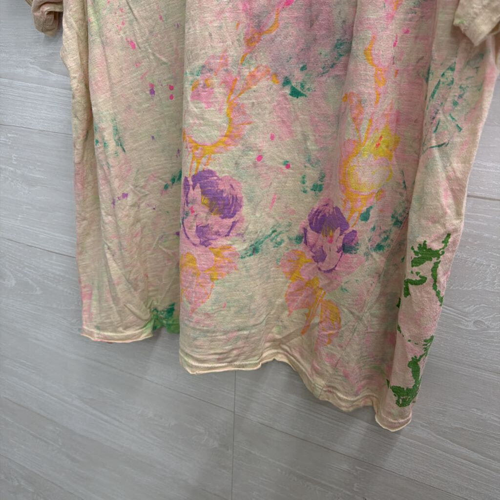 Magnolia Pearl Pink/ Multi 'Is For Lovers' Short Sleeve Tee One Size