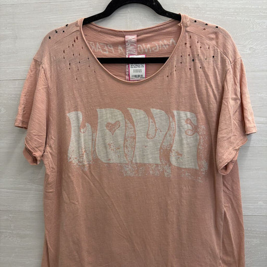 Magnolia Pearl Pink Groovy Love Short Sleeve Tee One Size