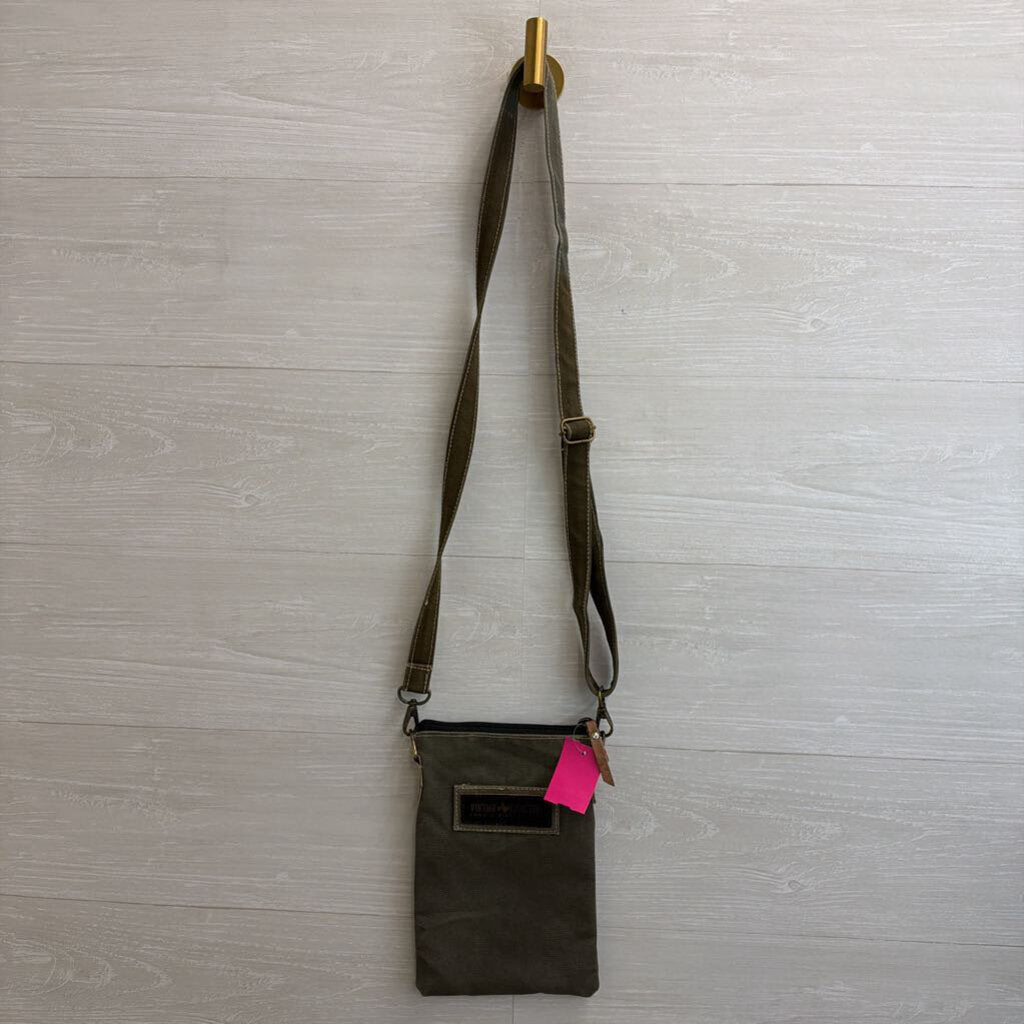 Vintage Addiction Grey/ Multi Dream Big Graphic Crossbody Purse