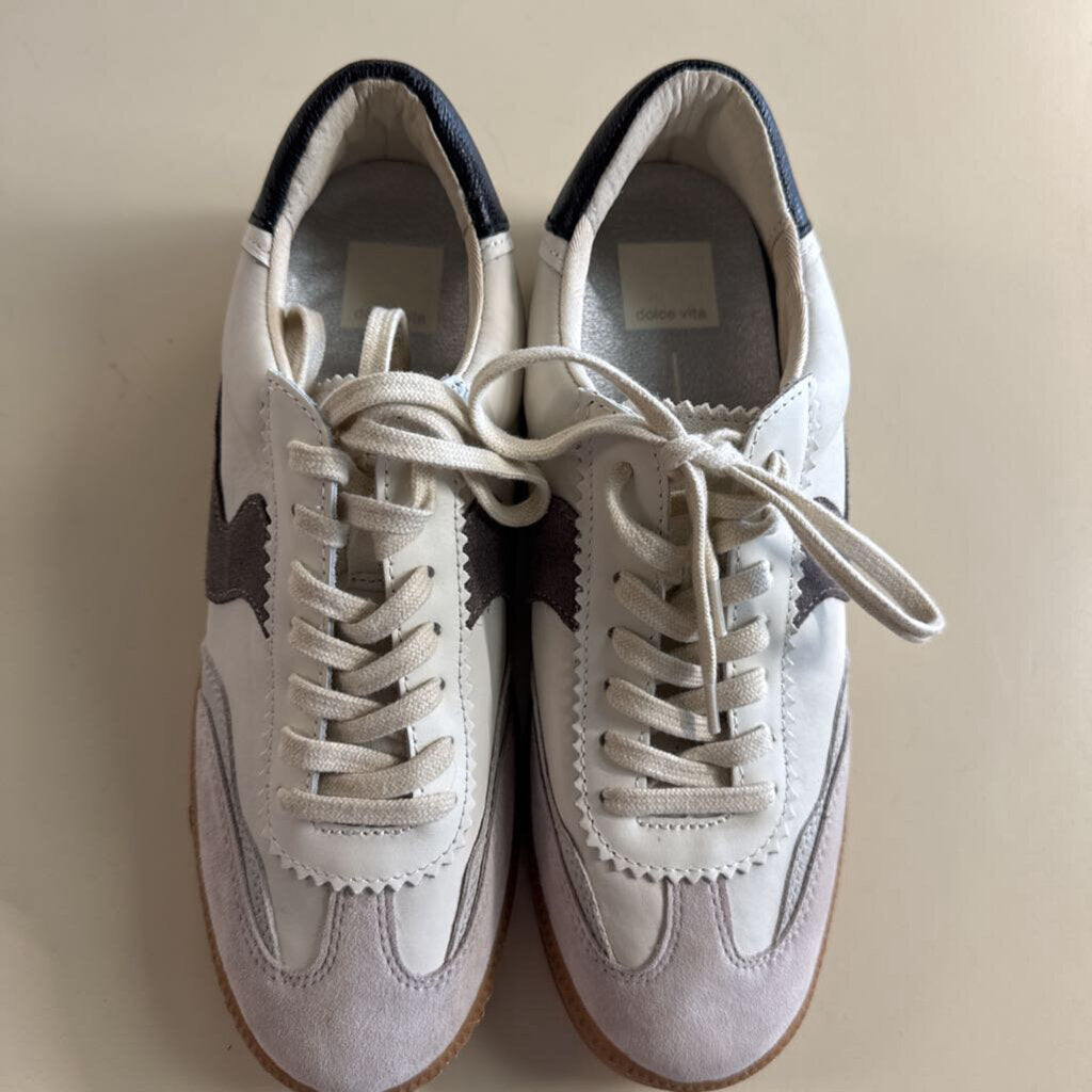 Dolce Vita White/ Grey Notice Sneakers 9