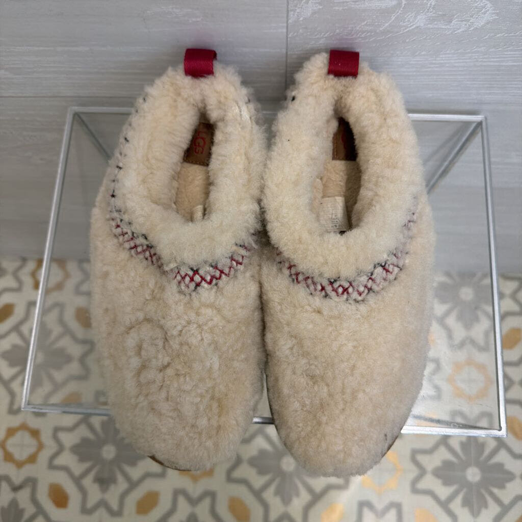 Ugg Cream Tazz Heritage Braid Platform Slippers 9