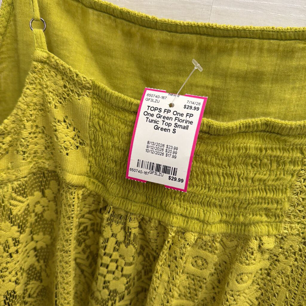 FP One Green Florine Tunic Top Small