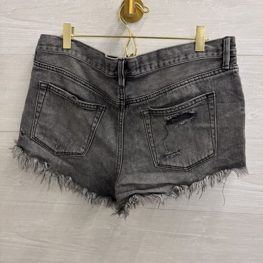 We The Free Black Denim Cutoff Shorts 29