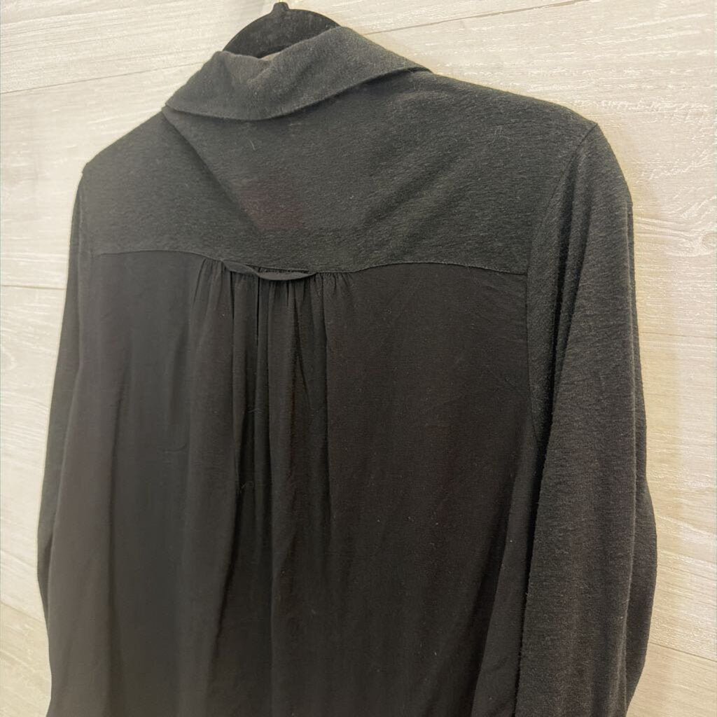 Soft Joie Black Long Sleeve Button Down Top Small