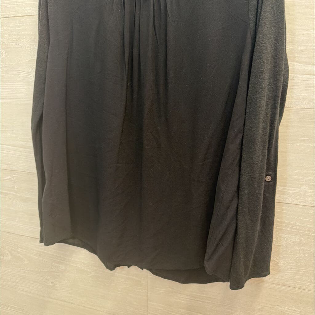 Soft Joie Black Long Sleeve Button Down Top Small