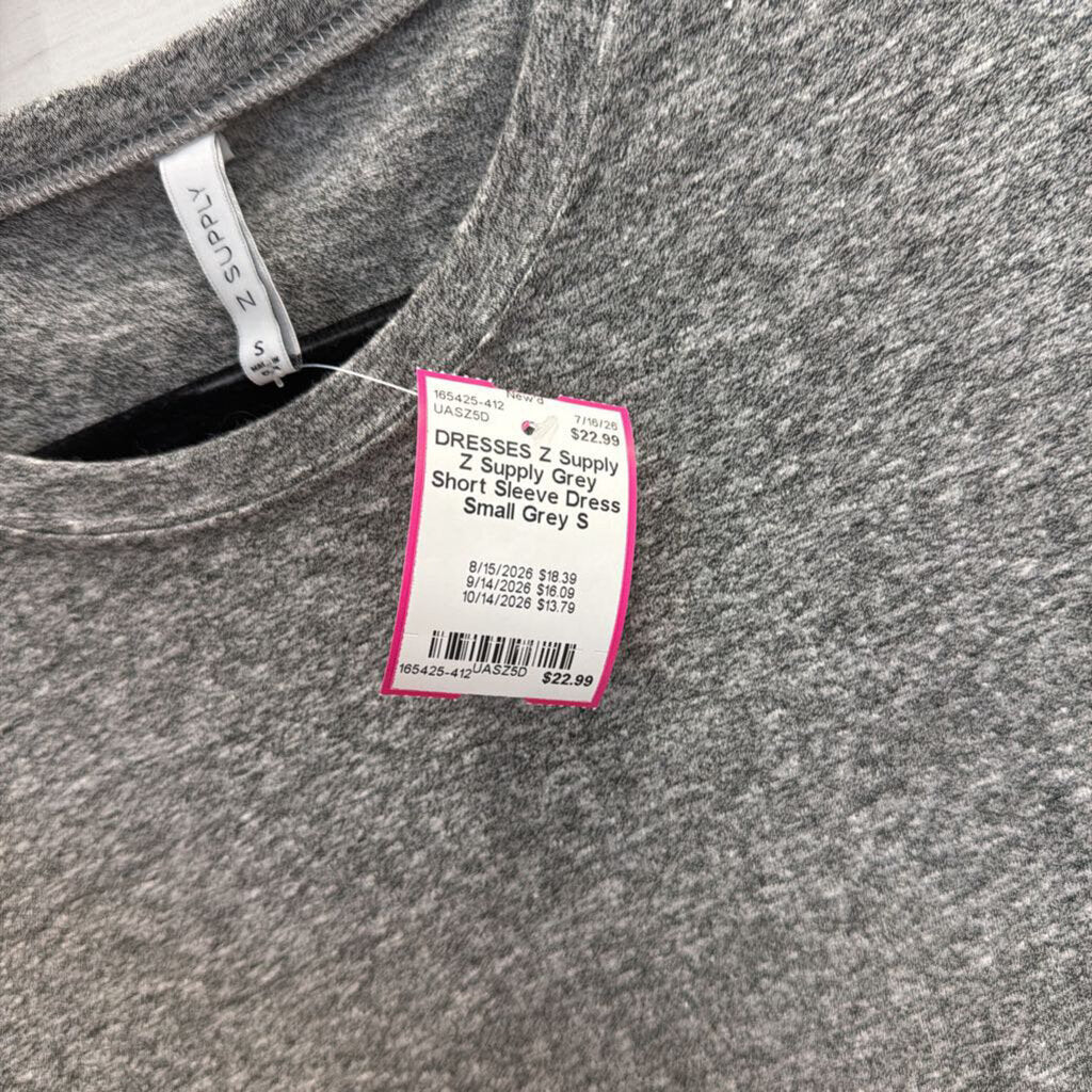 Z Supply Grey Short Sleeve Dress Small