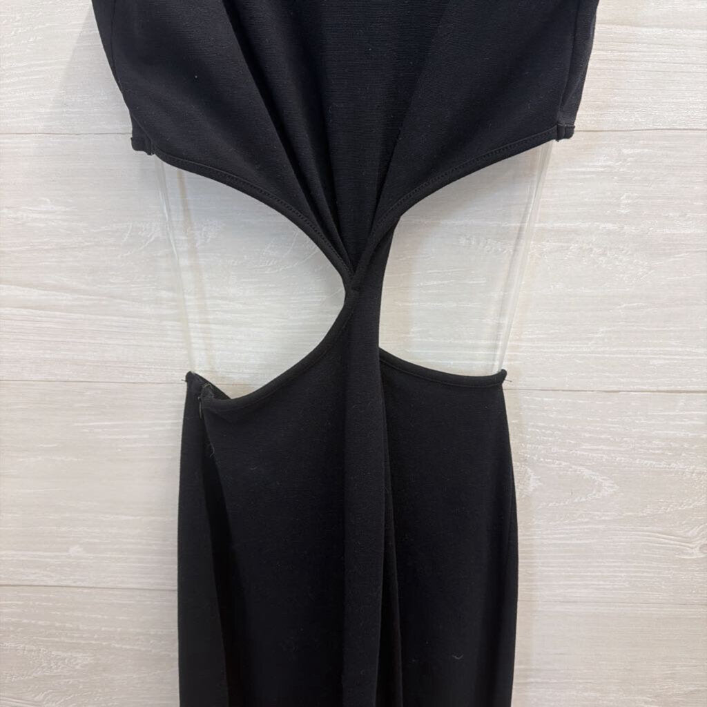 Sundry Black Sleeveless Cut Out Maxi Dress 1