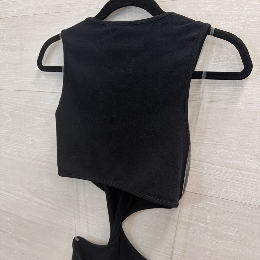 Sundry Black Sleeveless Cut Out Maxi Dress 1