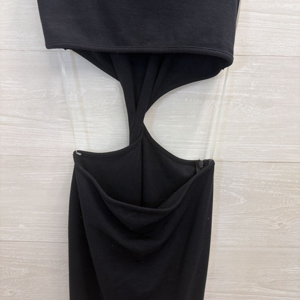 Sundry Black Sleeveless Cut Out Maxi Dress 1
