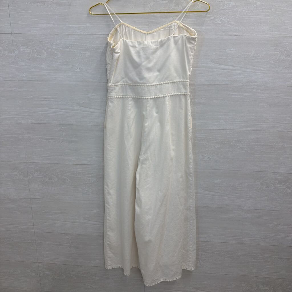 Greylin White Strapless Tie Front Jumpsuit Extra Small