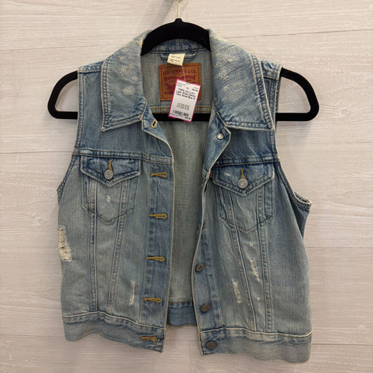 Levi Light Wash Denim Vest Small
