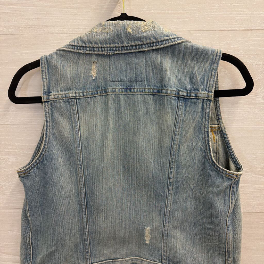 Levi Light Wash Denim Vest Small