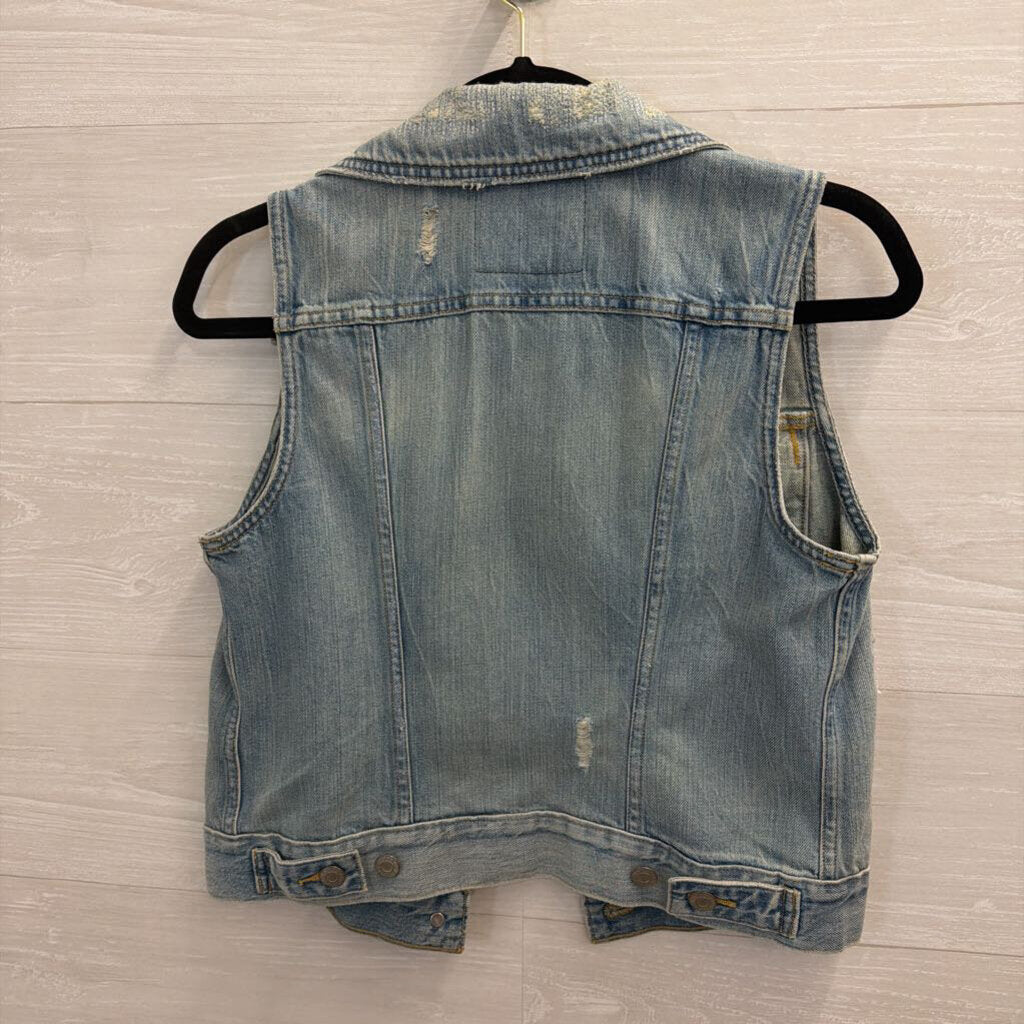 Levi Light Wash Denim Vest Small