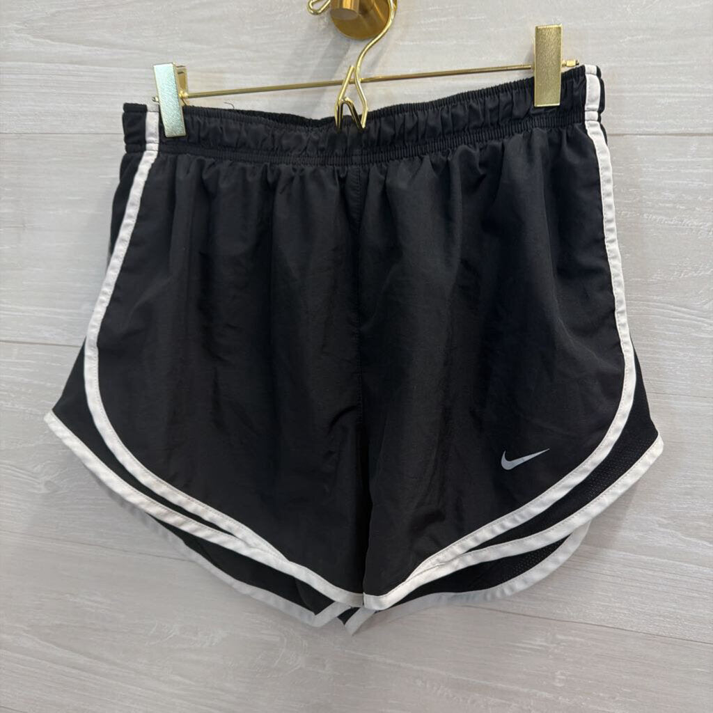 Nike Black/ White Athletic Shorts Medium