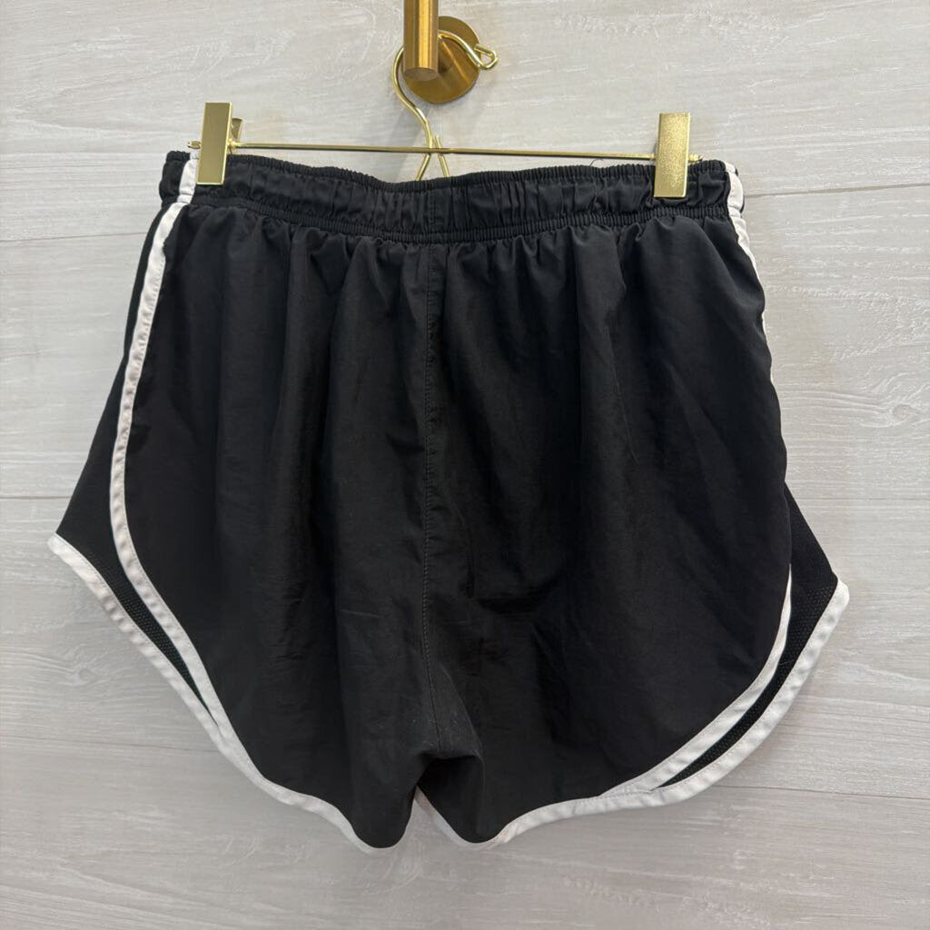 Nike Black/ White Athletic Shorts Medium