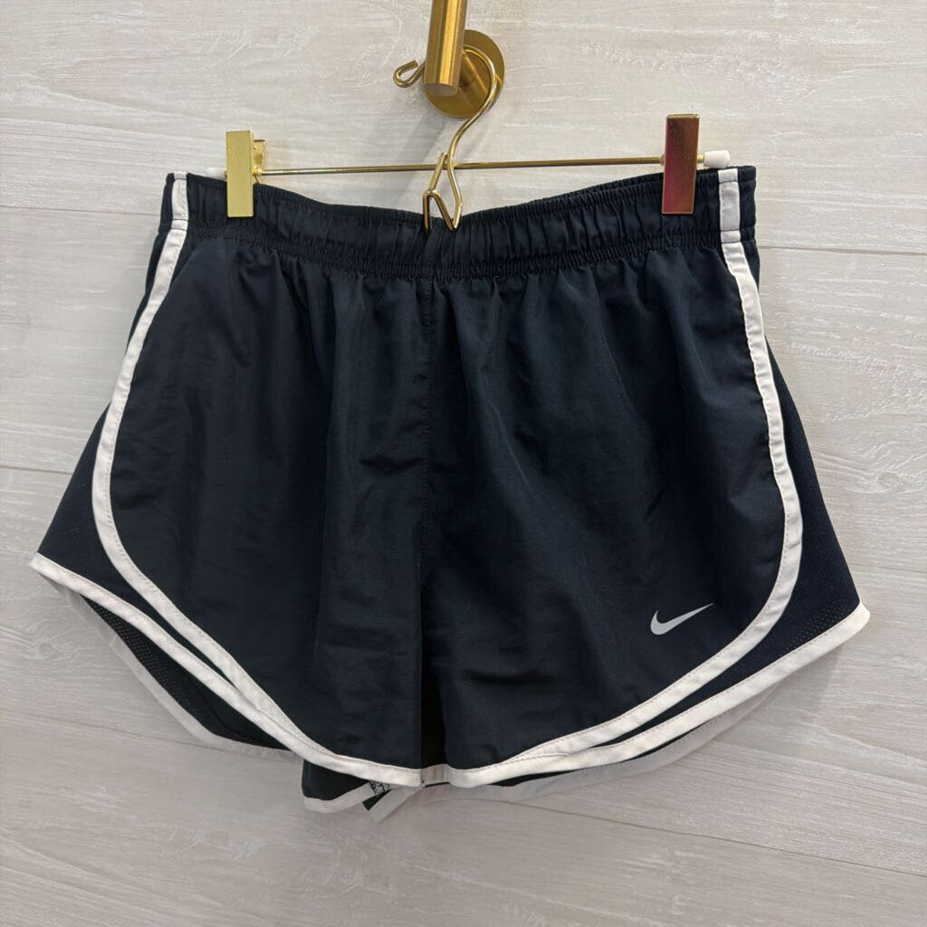 Nike Navy/ White Athletic Shorts Medium