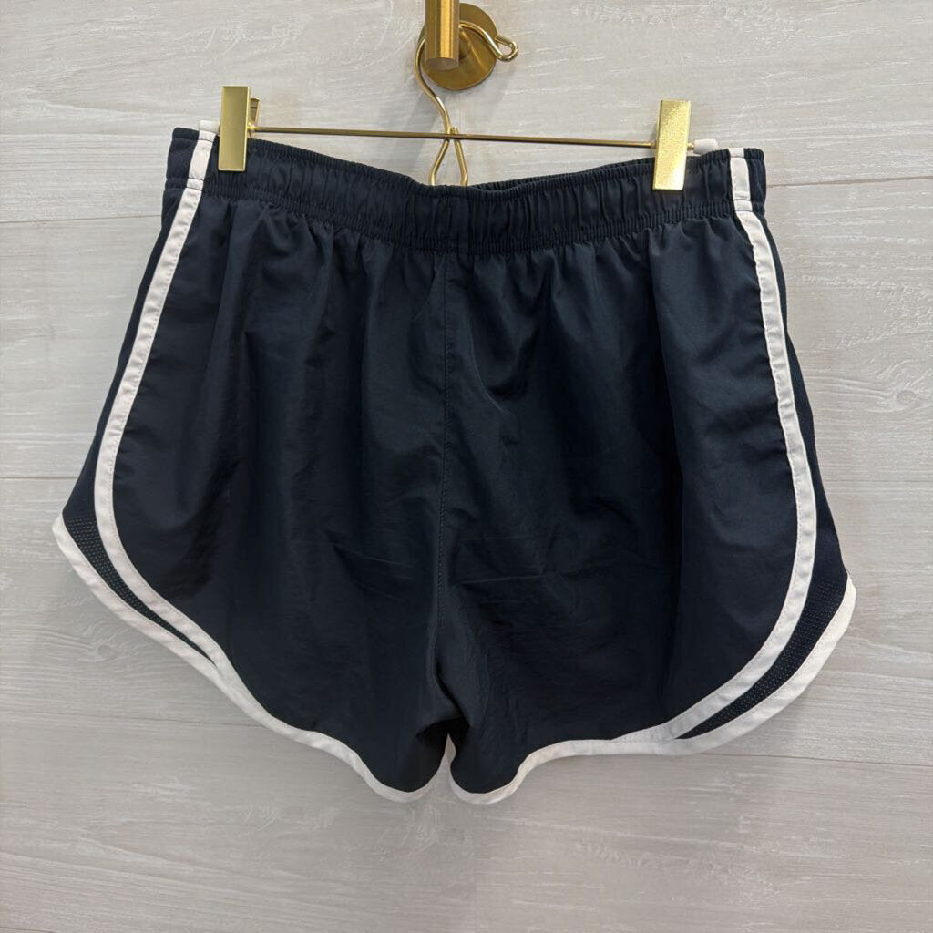 Nike Navy/ White Athletic Shorts Medium