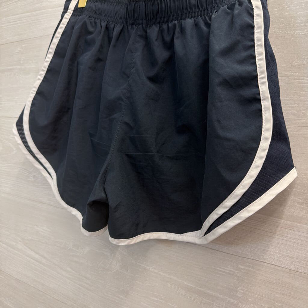 Nike Navy/ White Athletic Shorts Medium